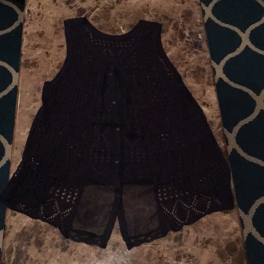 Navy tank top sweater